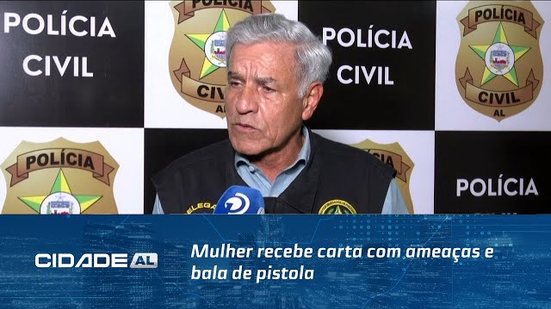 Mulher recebe carta com ameaças e bala de pistola; caso está sendo investigado