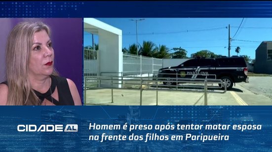 Homem é preso após tentar matar esposa na frente dos filhos em Paripueira