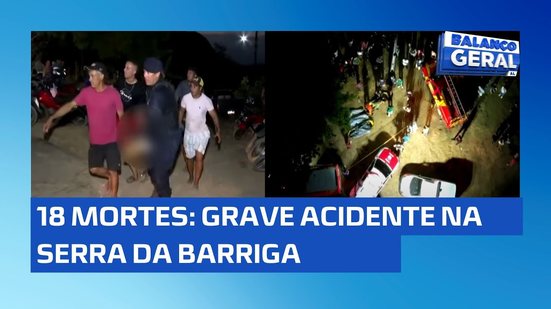 Mais uma vítima: Governo do estado confirma morte de menina; 18 pessoas morreram em acidente