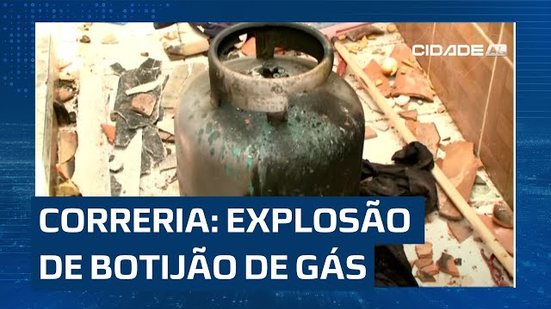 Explosão de botijão causa correria e deixa duas pessoas gravemente feridas