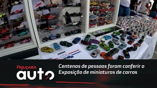 Centenas de pessoas foram conferir a Exposição de miniaturas de carros