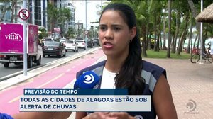 Previsão do Tempo: Todas as cidades de Alagoas estão sob alerta de chuvas