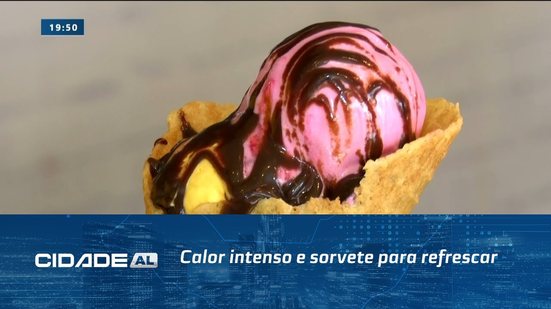 Combinação Perfeita: Calor intenso e sorvete para refrescar