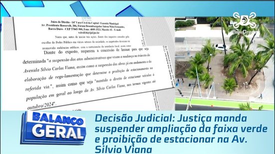 Justiça manda suspender ampliação da faixa verde e proibição de estacionar na Av. Silvio Viana