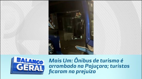 Mais um: Ônibus de turismo é arrombado na Pajuçara; turistas ficaram no prejuízo