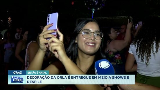 Então é Natal: Decoração da orla é entregue em meio a shows e desfile