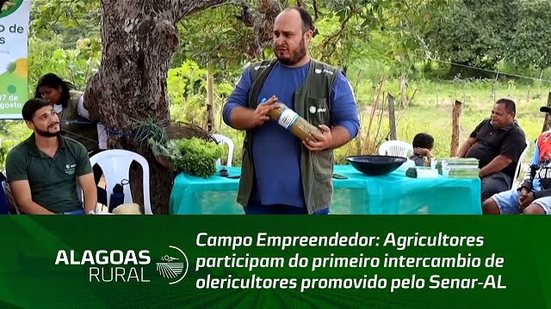 Agricultores participam do primeiro intercambio de olericultores promovido pelo Senar-AL