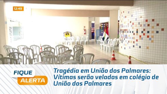 Tragédia em União dos Palmares: Vítimas serão veladas em colégio de União dos Palmares