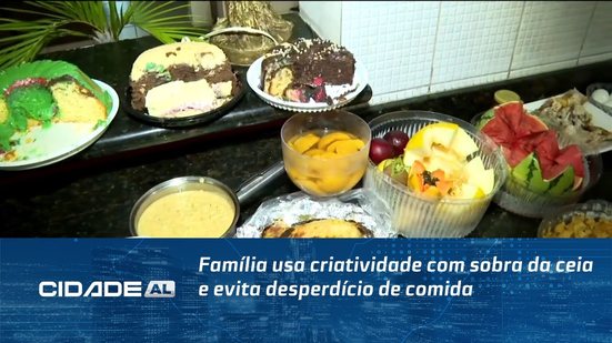 Família usa criatividade com sobra da ceia e evita desperdício de comida