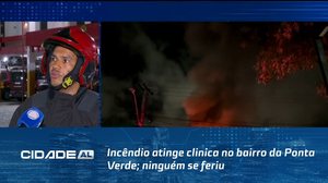 Incêndio atinge clinica no bairro da Ponta Verde; ninguém se feriu