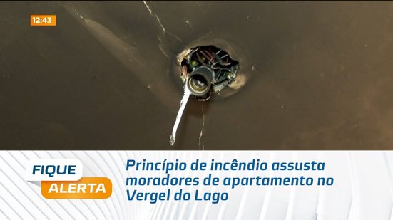 Princípio de incêndio assusta moradores de apartamento no Vergel do Lago