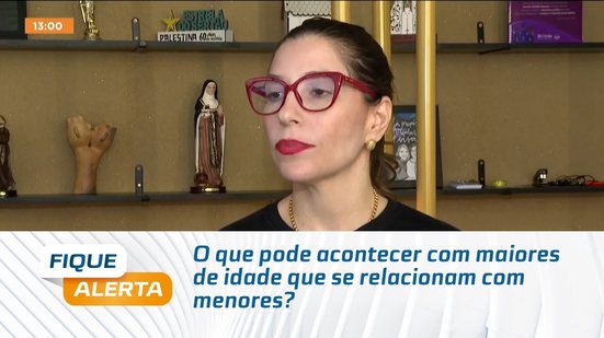 O que pode acontecer com maiores de idade que se relacionam com menores?