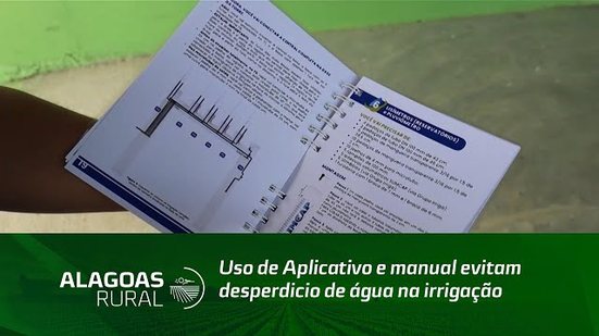 Uso de aplicativo e manual evitam desperdício de água na irrigação