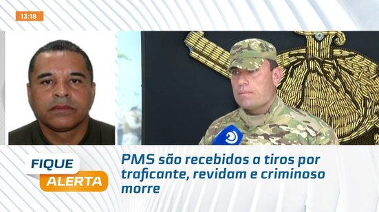 PMS são recebidos a tiros por traficante, revidam e criminoso morre