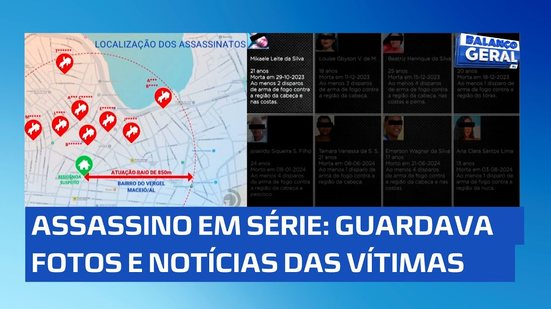 Assassino em Série: Criminoso colecionava fotos, notícias e marcava vítimas que conseguia matar