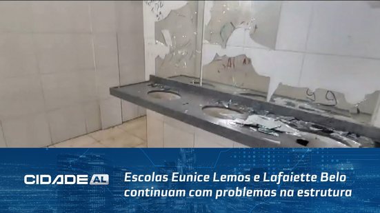 Escolas Eunice Lemos e Lafaiette Belo continuam com problemas na estrutura