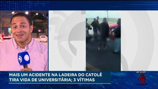 Mais um acidente na Ladeira do Catolé tira vida de universitária; 3 vítimas