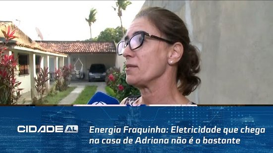 Eletricidade que chega na casa de Adriana não é o bastante para manter aparelhos ligados