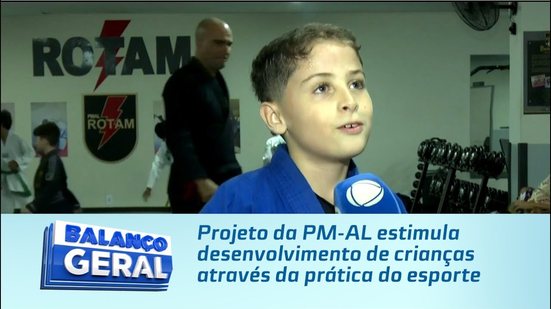 Projeto da PM-AL estimula desenvolvimento de crianças através da prática do esporte