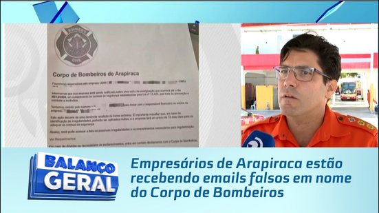 Empresários de Arapiraca estão recebendo emails falsos em nome do Corpo de Bombeiros