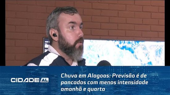 Chuva em Alagoas: Previsão é de pancadas com menos intensidade amanhã e quarta.