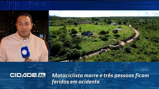 Motociclista morre e três pessoas ficam feridas em acidente entre ônibus escolar e moto