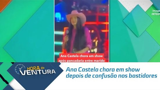 Ana Castela chora em show depois de confusão nos bastidores.