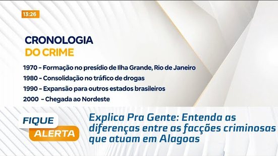 Explica Pra Gente: Entenda as diferenças entre as facções criminosas que atuam em Alagoas