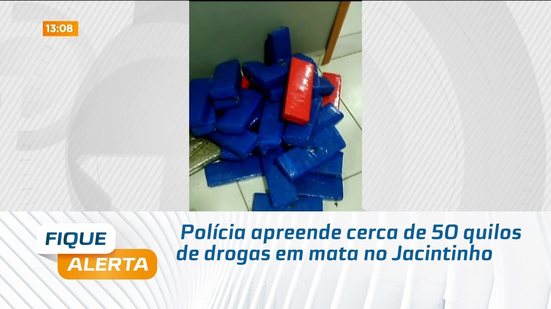 Polícia apreende cerca de 50 quilos de drogas em mata no Jacintinho