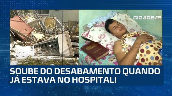 Sobrevivente da explosão relata que soube da tragédia ao acordar no hospital