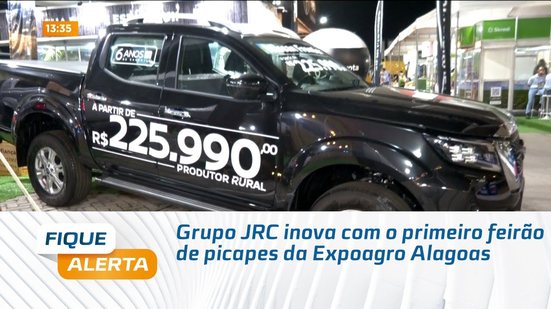 Grupo JRC inova com o primeiro feirão de picapes da Expoagro Alagoas