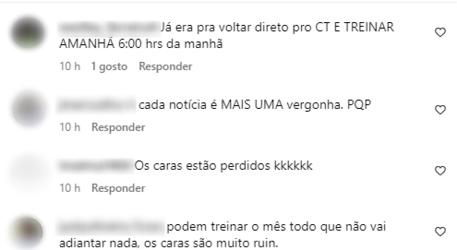 Torcedores ficaram na bronca