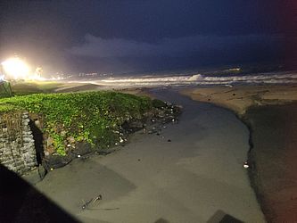 Trecho na Praia de Cruz das Almas