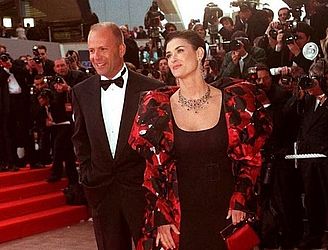 Bruce Willis e Demi Moore foram casados nos anos 90