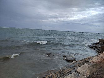 Outro trecho na Praia da Jatiúca 