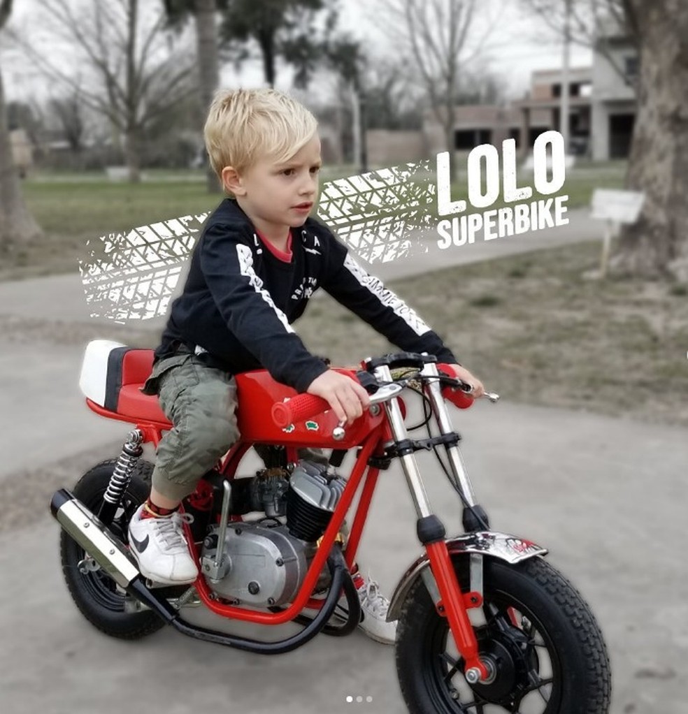 Lorenzo Somaschini, de 9 anos, andava de moto desde a inf&amp;acirc;ncia &amp;mdash; Foto: Reprodu&amp;ccedil;&amp;atilde;o