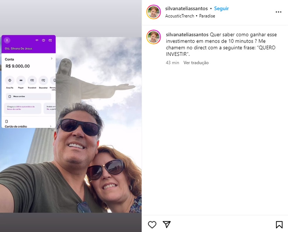 Conta no Instagram de Silvana Taques foi hackeada por golpistas &amp;mdash; Foto: Reprodu&amp;ccedil;&amp;atilde;o/ Instagram