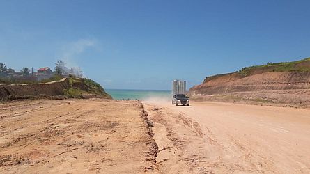 Obras da Ecovia Norte foram retomadas nesta segunda