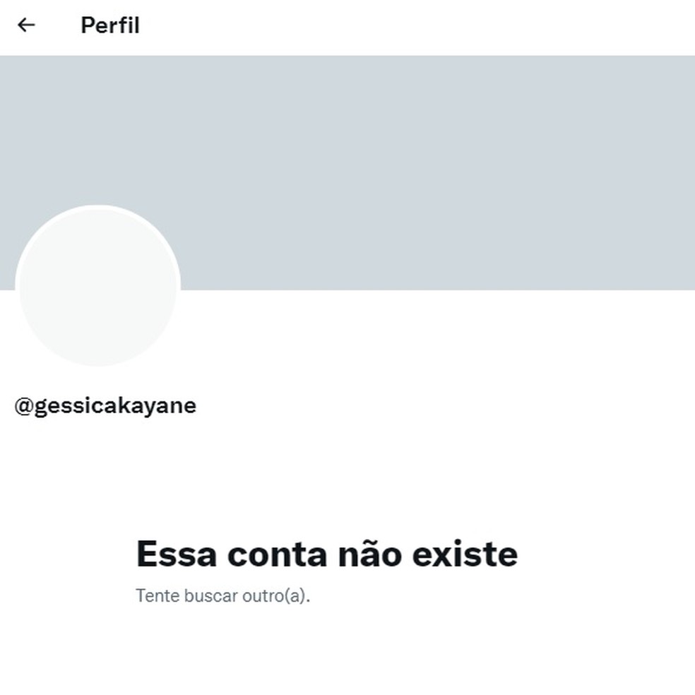 Conta de Gkay no Twitter foi deletada &amp;mdash; Foto: Reprodu&amp;ccedil;&amp;atilde;o/Twitter/Gkay